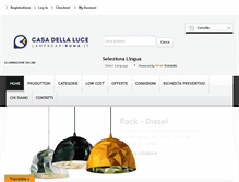 Tablet Screenshot of casadellaluce.it